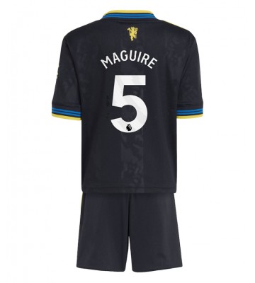 Manchester United Harry Maguire #5 Replika Babytøj Tredje sæt Børn 2025-26 Kortærmet (+ Korte bukser)